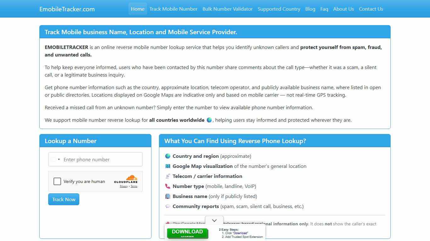 Mobile Number Tracker Find Owner Name and Location on Google Map.